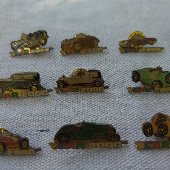 12 Year 2000s car lapel pins butterfly clasp 360 - Picture 3 of 6